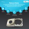 MARINE CITY Adjustable Folding Drink Cup Holder, 304 Grade Stainless Steel, Corrosion-Resistant, 3.39" W x 3.26" L x 0.59" H, Space-Saving Design, Ideal for Boats, RVs, and Cars (Pack of 1) view 4