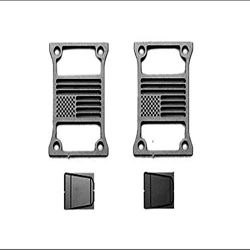 R/C Scale Accessories : Taillight Cover (Style C) For Axial SCX10 III Jeep Jl Wrangler AXI03007-4Pc Set Black