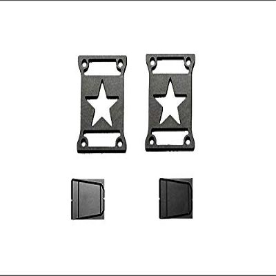 R/C Scale Accessories : Taillight Cover (Style A) For Axial SCX10 III Jeep Jl Wrangler AXI03007-4Pc Set Black