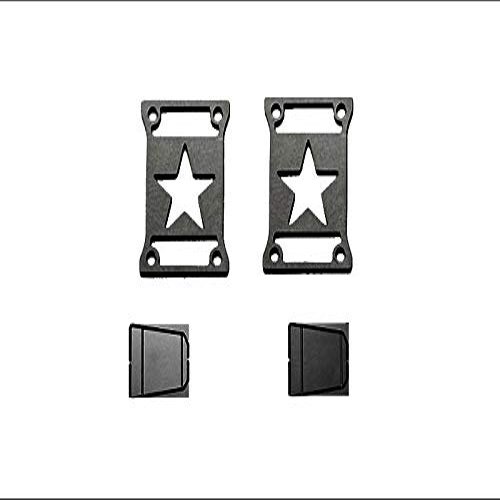 R/C Scale Accessories : Taillight Cover (Style A) For Axial SCX10 III Jeep Jl Wrangler AXI03007-4Pc Set Black