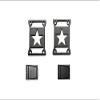 R/C Scale Accessories : Taillight Cover (Style A) For Axial SCX10 III Jeep Jl Wrangler AXI03007-4Pc Set Black view 1