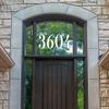 Burgundy - Custom Transom Window Numbers - 8" Tall - Vinyl Decal - Home Address House Door Office - Die Cut Sticker view 3