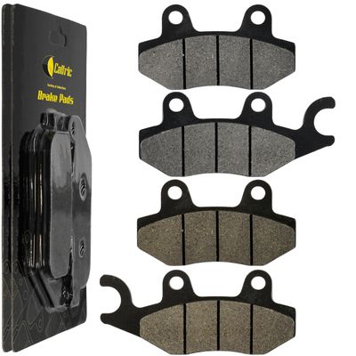 Caltric Rear Brake Pads compatible with Yamaha Yfz450 Yfz450R Yfz450X 2004-2019 / Wolverine R-Spec YXE70 / Wolverine X2 X4 YXE85 YXF85