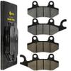 Caltric Rear Brake Pads compatible with Yamaha Yfz450 Yfz450R Yfz450X 2004-2019 / Wolverine R-Spec YXE70 / Wolverine X2 X4 YXE85 YXF85 view 1