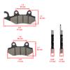 Caltric Rear Brake Pads compatible with Yamaha Yfz450 Yfz450R Yfz450X 2004-2019 / Wolverine R-Spec YXE70 / Wolverine X2 X4 YXE85 YXF85 view 2