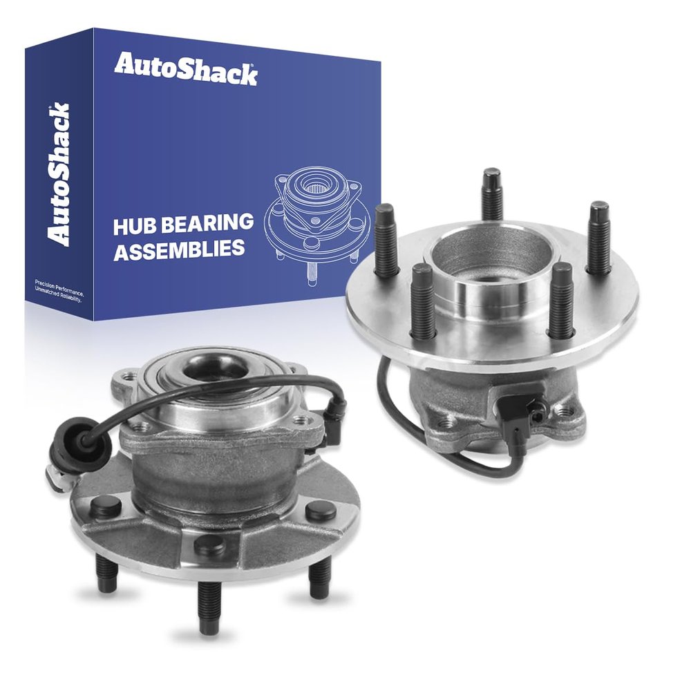 AutoShack Rear Wheel Hub Bearing Assembly, 5-Lugs, 2pcs