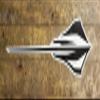 C8 Corvette Stingray Logo Metal Wall Hanging Sign - Made in USA Next Generation Steel Wall Art - Black with Silver (35" x 9") view 1