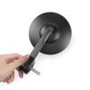 KiWAV Motorcycle Bar End Mirrors Bob Black compatible for M8 Threaded Handlebar view 1
