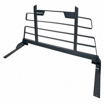 TrailFX Headache Rack Fits Dodge Ram 1500 2002-2024 Titanium Black Powder Coated Steel Frame with Mounting Kit Fits Cross Bed Tool Boxes TrailFX HR002B