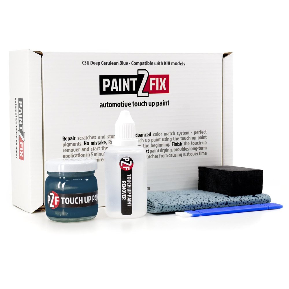 C3U Deep Cerulean Blue Touch Up Paint Kit for KIA 1.35 fl oz