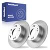 AutoShack Rear Solid Brake Rotors 10.22" (259.5 mm), 2pcs view 1