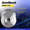 AutoShack Rear Solid Brake Rotors 10.22" (259.5 mm), 2pcs view 4