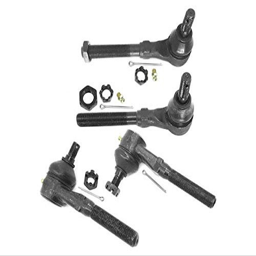 Tie Rod End Kit - 4 Piece - Inner and Outer - Compatible with 1997-2003 Ford F-150 4WD
