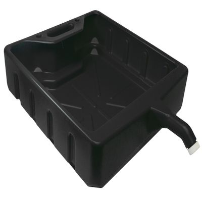 WirthCo Funnel King 20 Quart Open Drain Pan, Heavy-Duty Polyethylene Oil Change Catch Pan, 25 x 18 x 5.5 Inches (32972)