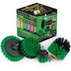 Drillbrush Green Drill Power Kitchen Scrub Brush Kit Oven Cleaning Drillbrush Attachment Drill Scrubber Attachment for Dishes Stove Cleaning Brush for Drill view 1