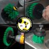 Drillbrush Green Drill Power Kitchen Scrub Brush Kit Oven Cleaning Drillbrush Attachment Drill Scrubber Attachment for Dishes Stove Cleaning Brush for Drill view 3