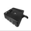 Funnel King 32964 15 Quart Closed Drain Pan, 25" x 18" x 5.5", Made in USA, Black view 1