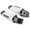 FSFY Rear Pedal Footrest Motorcycle Rear Passenger Foot Pegs for Kawasaki ZX10R ZX6R ZX9R Z650 Z750 Z800 Z900 Z1000 Silver view 2