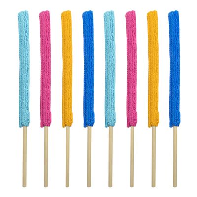 AUEAR, 8 Pack Microfiber Detail Duster Sticks Crevice Cleaning Tool for Home Car The Smallest Spaces
