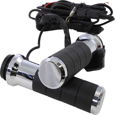 Koso North America AX068M00 Throttle-By-Wire Titan-X Heated Grips - Chrome