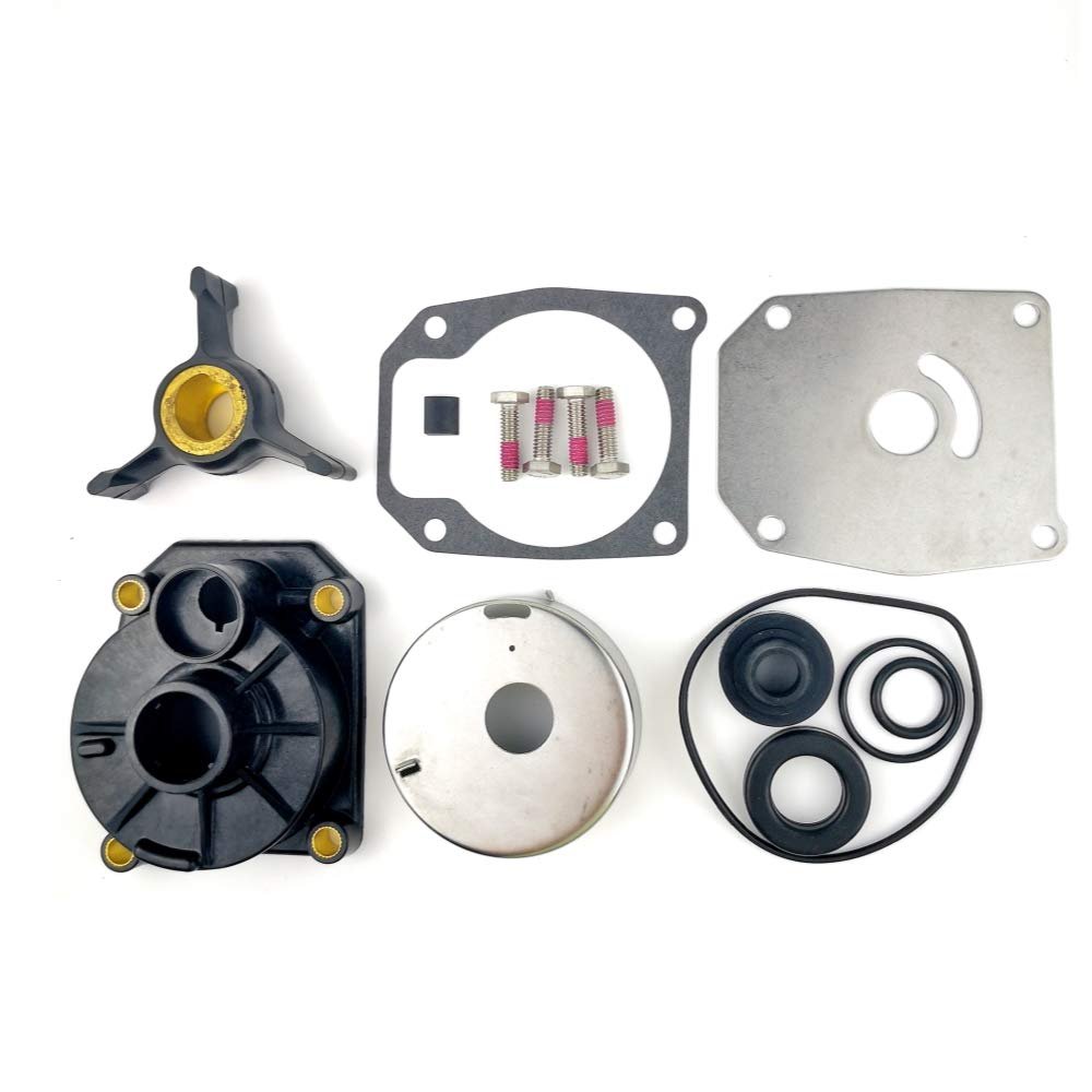 WINGOGO 438592 Water Pump Impeller Repair Kit with Housing for Johnson Evinrude OMC Outboard 25 28 30 35 40 48 50 HP Boat Motor Parts Replacement Sierra 18-3454 0433548 433549 0438592 777805