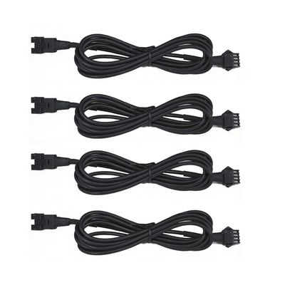 NBWDY 4pcs 47in/120cm RGB LED Multi-Color Accent Light Extension Cable Wire Cord Set for LED Motorcycle ATV Car Light Multi-Color Neon Strip Rock Light