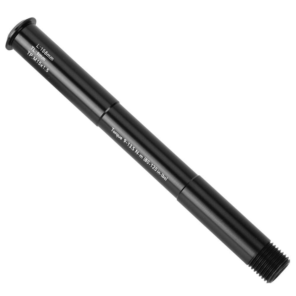Front Fork Axle, 100 * 15mm/110 * 15mm Aluminium Alloy Front Wheel Axle Quick Release Fork Mount Thru Axle Fork Shaft Boost for RockShox(15X110MM) 15X110 Thru Axle