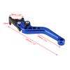 Akozon 1 Pair CNC Aluminum Alloy Motorcycle Scooter Modification Double Disc Brake Lever Double Disc Clutch Brake Levers (Blue) view 4