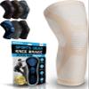 POWERLIX Leg Sleeve - Best Knee Brace for Leg Pain for Men & Women Knee Support for Running, Basketball, Volleyball, Weightlifting, Gym, Workout, Sports Please Check Sizing Chart view 1