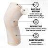 POWERLIX Leg Sleeve - Best Knee Brace for Leg Pain for Men & Women Knee Support for Running, Basketball, Volleyball, Weightlifting, Gym, Workout, Sports Please Check Sizing Chart view 2