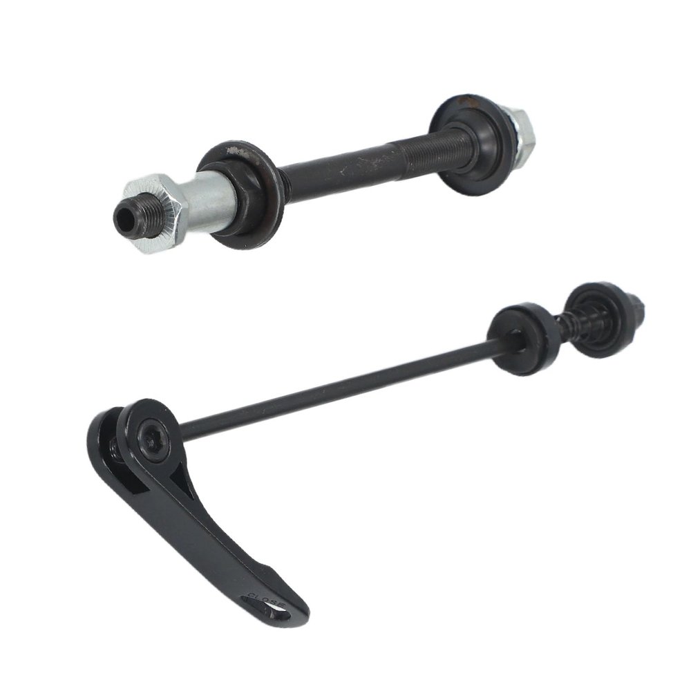 Alomejor Bike hub axle,Lightweight Quick Release Rear axle Steel Hollow for Mountain Road Commuting Cyclists Repair scenarios