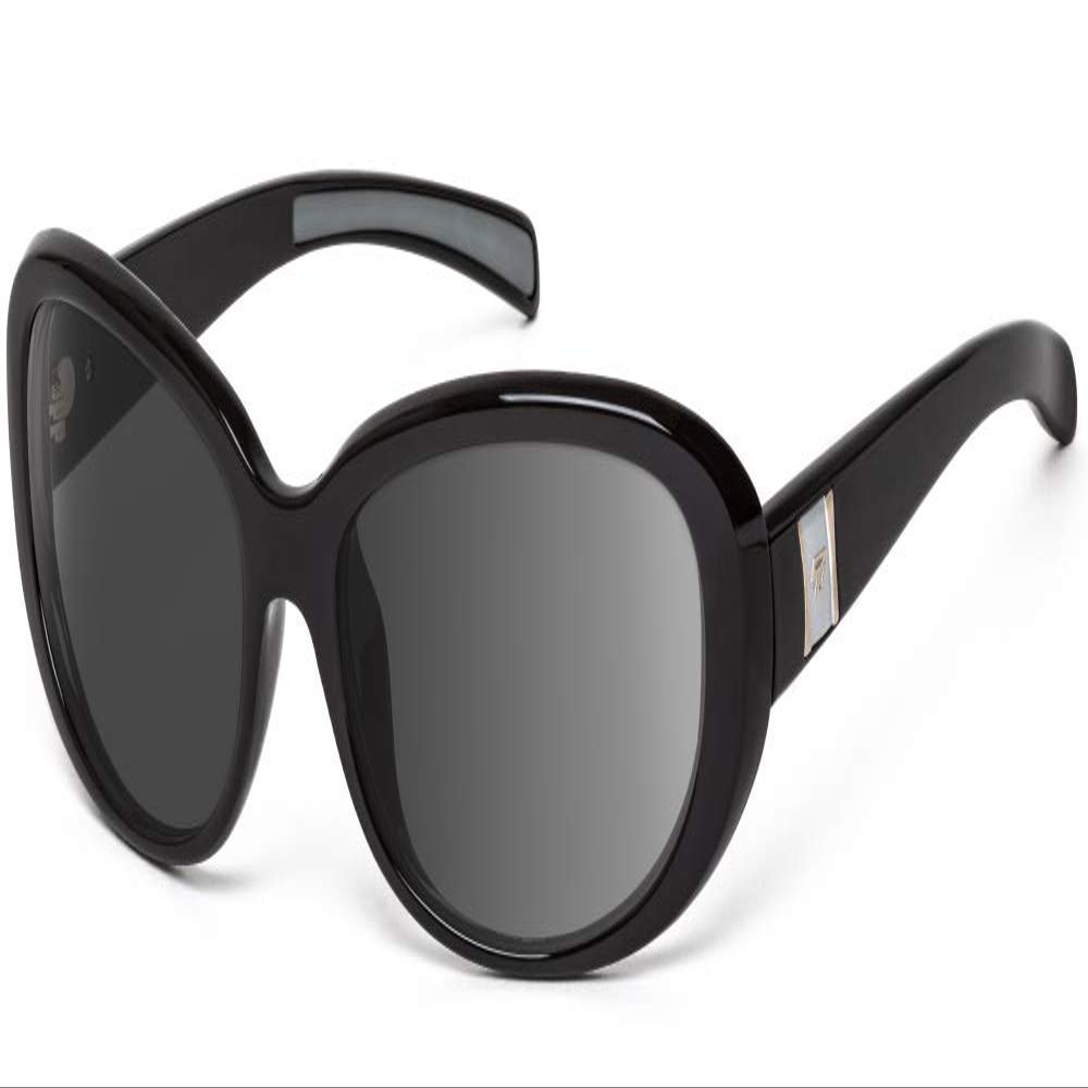 7 EYE Lindsay | Wind Blocking Sunglasses - Glossy Black, Photochromic Clear to Gray Lenses