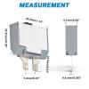 GLOSO Circuit Breaker Fuse E83 Long ATC ATO Terminal (with dimple) 10 Amp, T3 Manual Reset (10A -3 Pieces) view 2