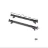 R/C Scale Accessories : Aluminum Roof Fixed Guide Rail For 1:10 Crawlers - 14Pc Set Black view 2