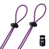 Flow Goggle Strap Kit (2-Pack) - Replacement Bungee Cord Straps for Swim Goggles (Solid Purple) view 1