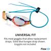 Flow Goggle Strap Kit (2-Pack) - Replacement Bungee Cord Straps for Swim Goggles (Solid Purple) view 3