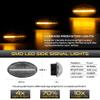 VIPMOTOZ For 2002-2008 Mini Cooper R50 R53 Hatchback R52 Convertible Amber LED Strip Side Indicator Light Front Fender Turn Signal Lamp Replacement, Chrome Housing, 2-Piece Driver & Passenger Side Set view 2