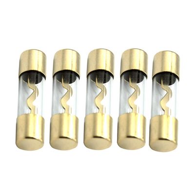 Etopar 5 X 50A AGU Fuse Car Auto Audio Power Safety Protect Glass Tube Gold Plated Radio