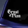 Bargain Max Decals Trust The Plan Sticker Decal Notebook Car Laptop 5.5" (White) view 1