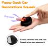 wonuu Rubber Duck Car Decorations Black Duck Car Dashboard Ornaments with Propeller Helmet view 4