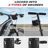 KEMIMOTO Motorcycle Cup Holder, Oxford Fabric Motorcycle Drink Holder with 0.6"-1.5" Alligator Clamp, Universal Water Bottle Cup Accessories for Bike, ATV/UTV, Scooter, Boat, Walker, Black view 3