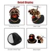wonuu Rubber Duck Car Decorations Black Duck Car Dashboard Ornaments with Propeller Helmet view 3