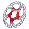 Mountain Bike Brake Disc, Floating Design Reduces Noise, 203mm Brake Rotor 6 Bolt in Red Silver for Trail Riders Cyclists Off-Road Commuters view 1