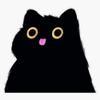 Black Blep Cat Sticker Outdoor Rated Vinyl Sticker Decal for Windows, Bumpers, Laptops or Crafts 5" view 1