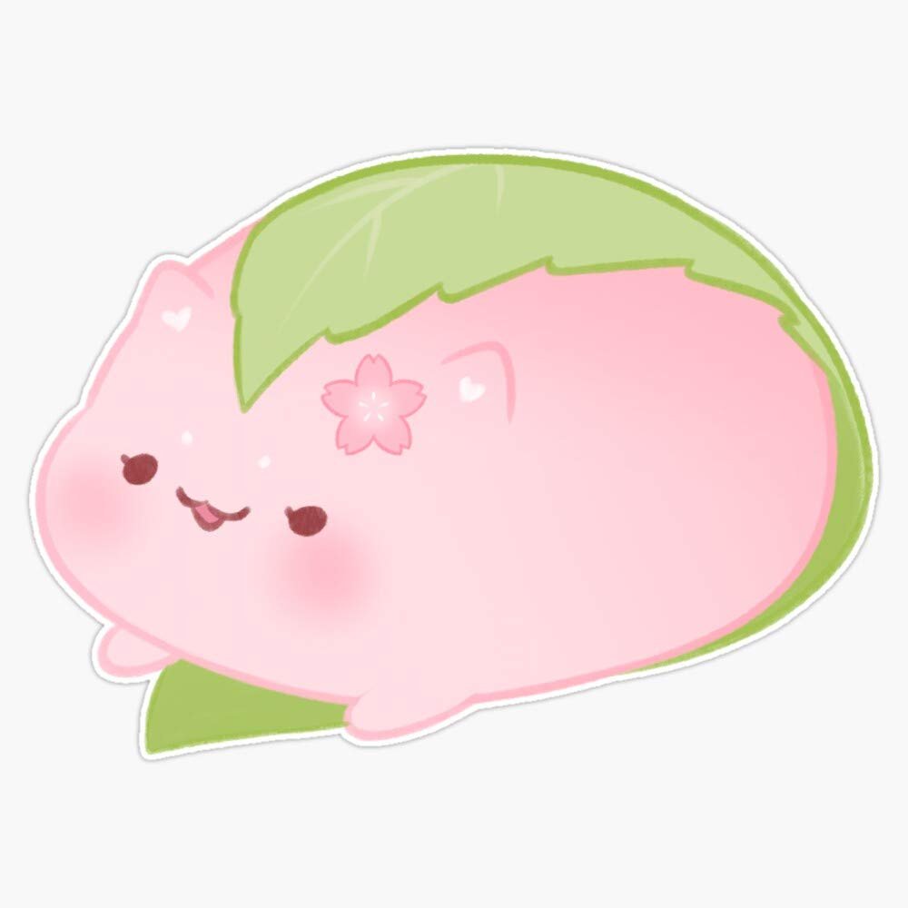 Leyland Designs Sakura Mochi Sticker Outdoor Rated Vinyl Sticker Decal for Windows, Bumpers, Laptops or Crafts 5"