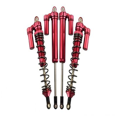 GPM 4PC Set Upgrades Aluminum Rear L-Shape Piggy Back Damper for 1/7 Unlimited Desert Racer85076-4 RC Cars (red)