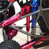 GPM 4PC Set Upgrades Aluminum Rear L-Shape Piggy Back Damper for 1/7 Unlimited Desert Racer85076-4 RC Cars (red) view 3