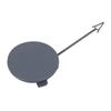 X AUTOHAUX Car Front Bumper Tow Hook Cover Cap for Audi A4 2.0L L4 - Gas 2005-2009 8E0807241C view 4