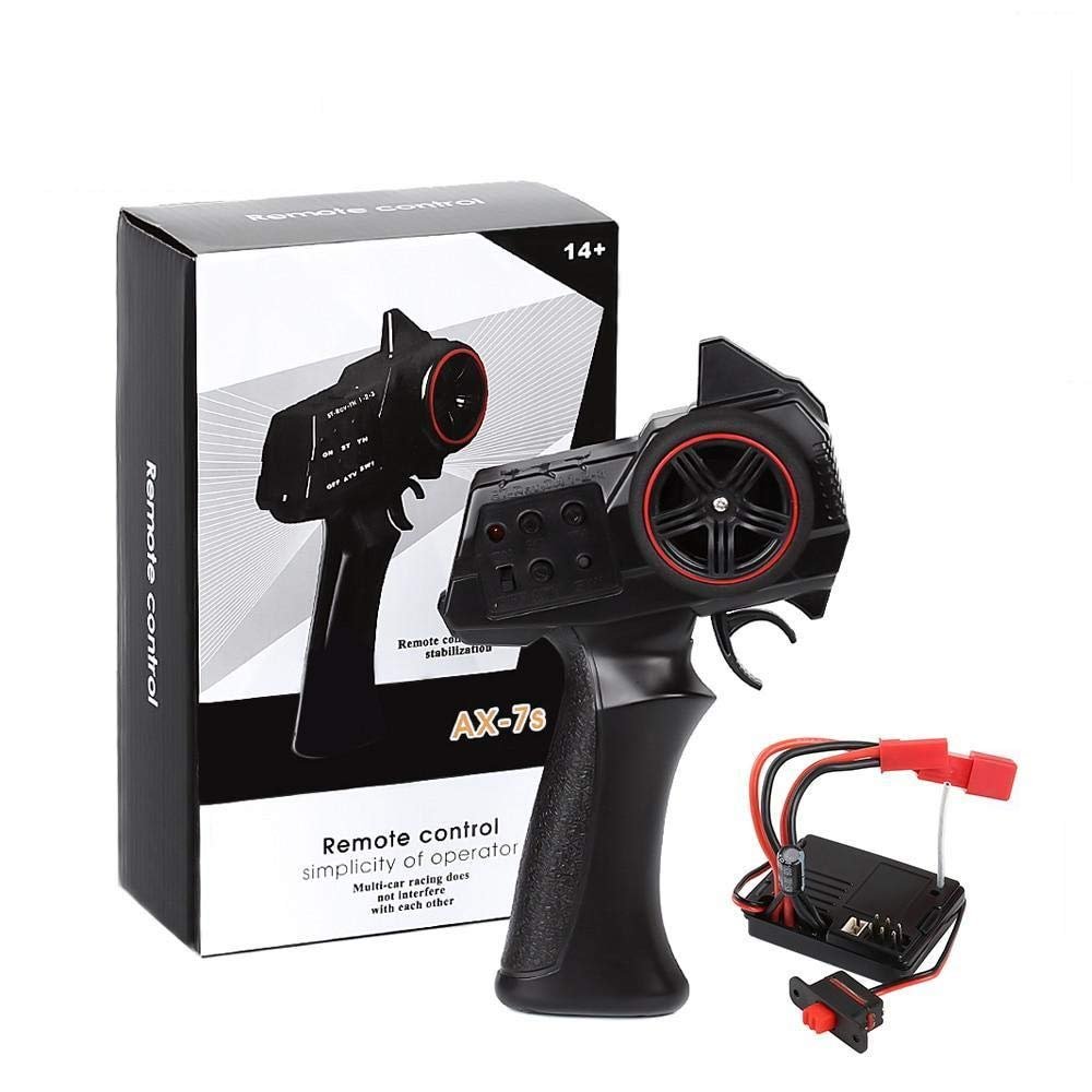 3CH 2.4GHz RC Car Remote Control Transimitter with 2 in 1 Receiver ESC for 1/14 1/16 1/18 1/24 RC Car Crawler SCX24 MN WPL Model