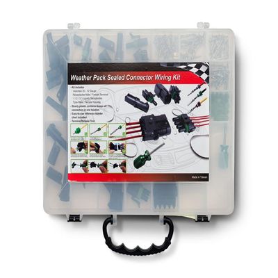 PerTronix A2020 Weather Pack Connector Kit for 24-10 AWG Wire, Includes Release Tool, 209 Pcs